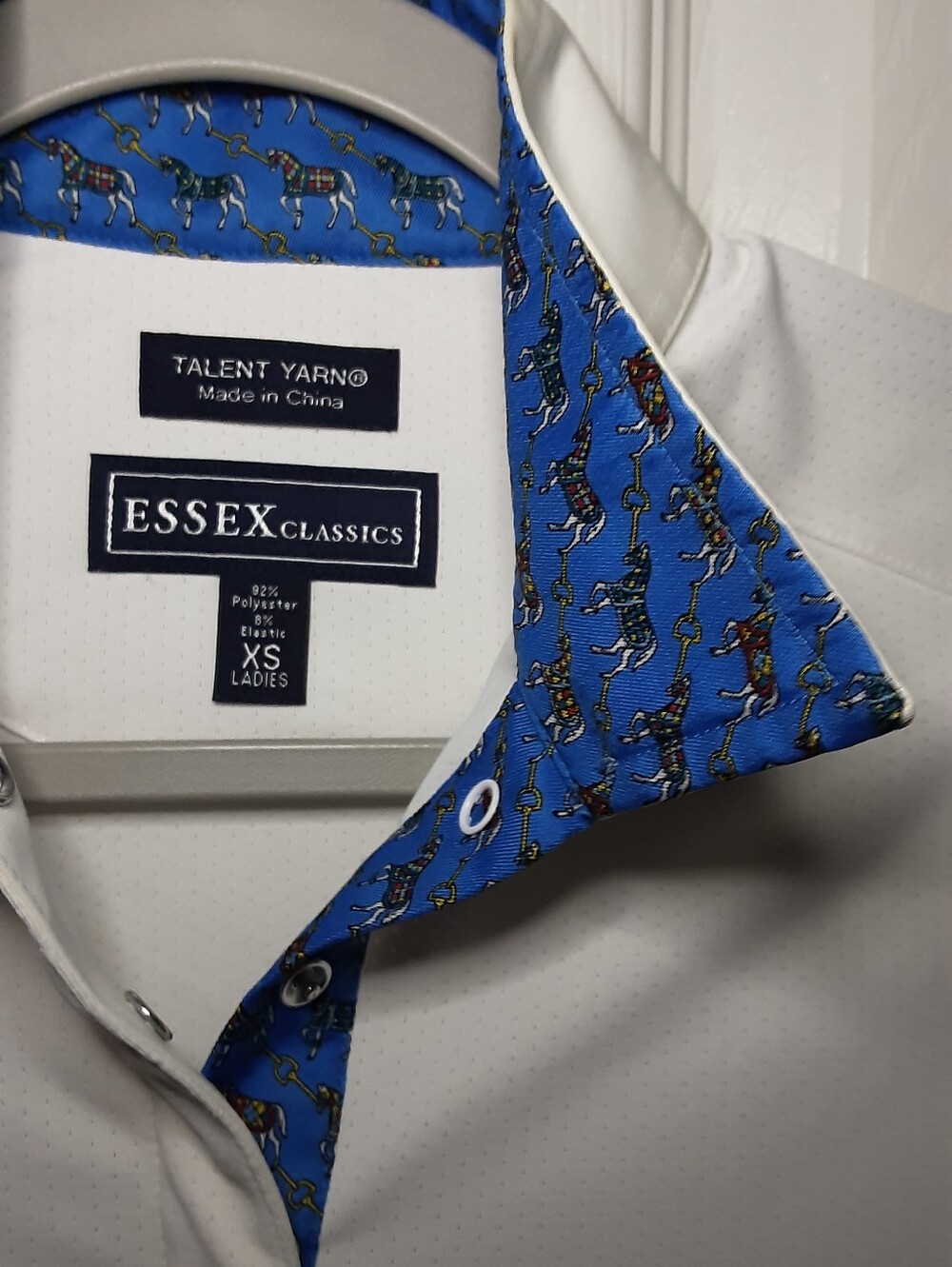 Essex Classics White Equestrian Show Shirt XS - Picture 8 of 10